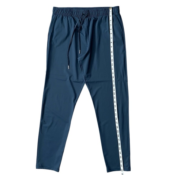 ZYIA Active Everywhere Tapered Drawstring Lightweight Pants Navy Size Large - Picture 11 of 11